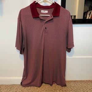 Grand Slam Maroon Polo Shirt Performance Fabric